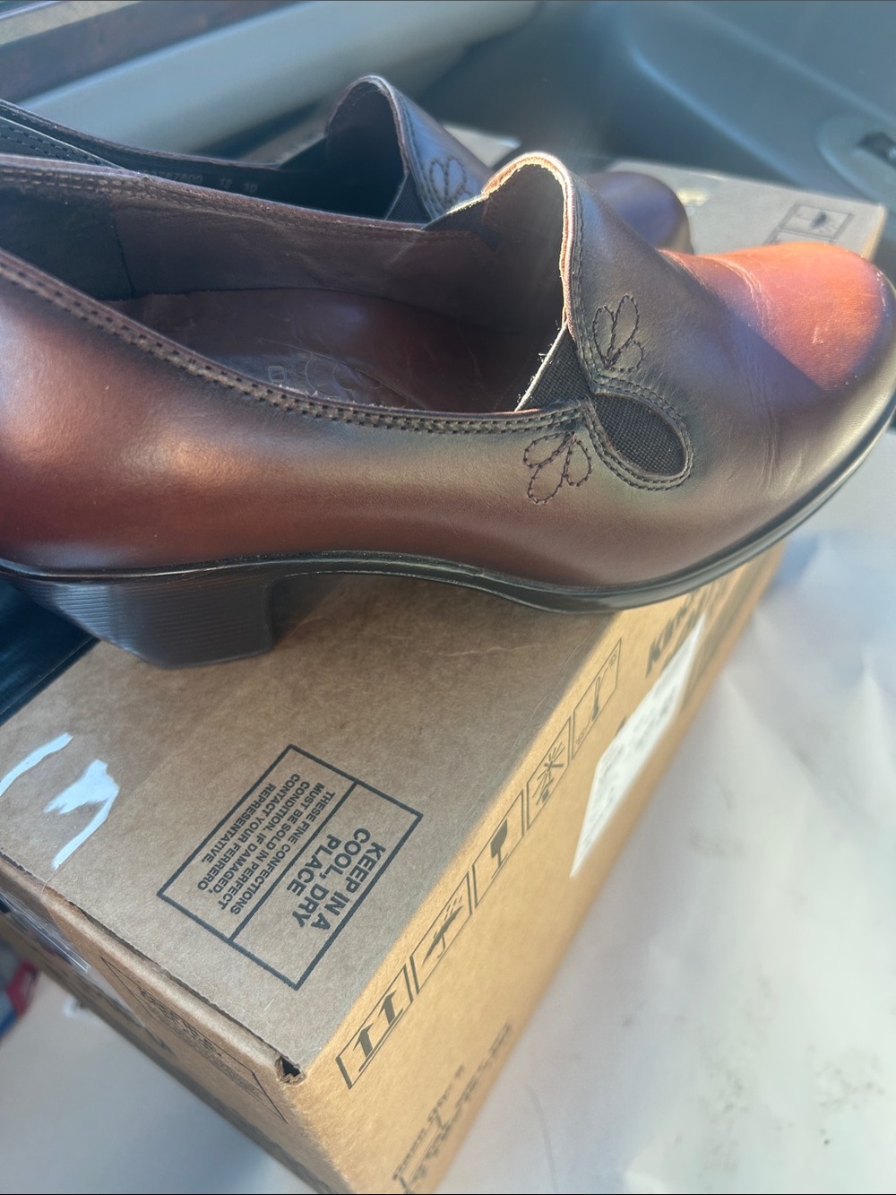 Dansko Brown Leather Women's Slip-On Flats